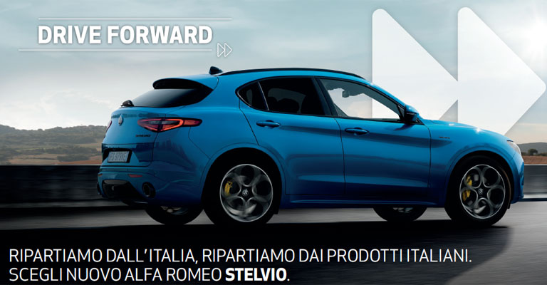 Alfa Romeo Stelvio con Drive Forward da 349 Euro al mese da Spazio a Torino